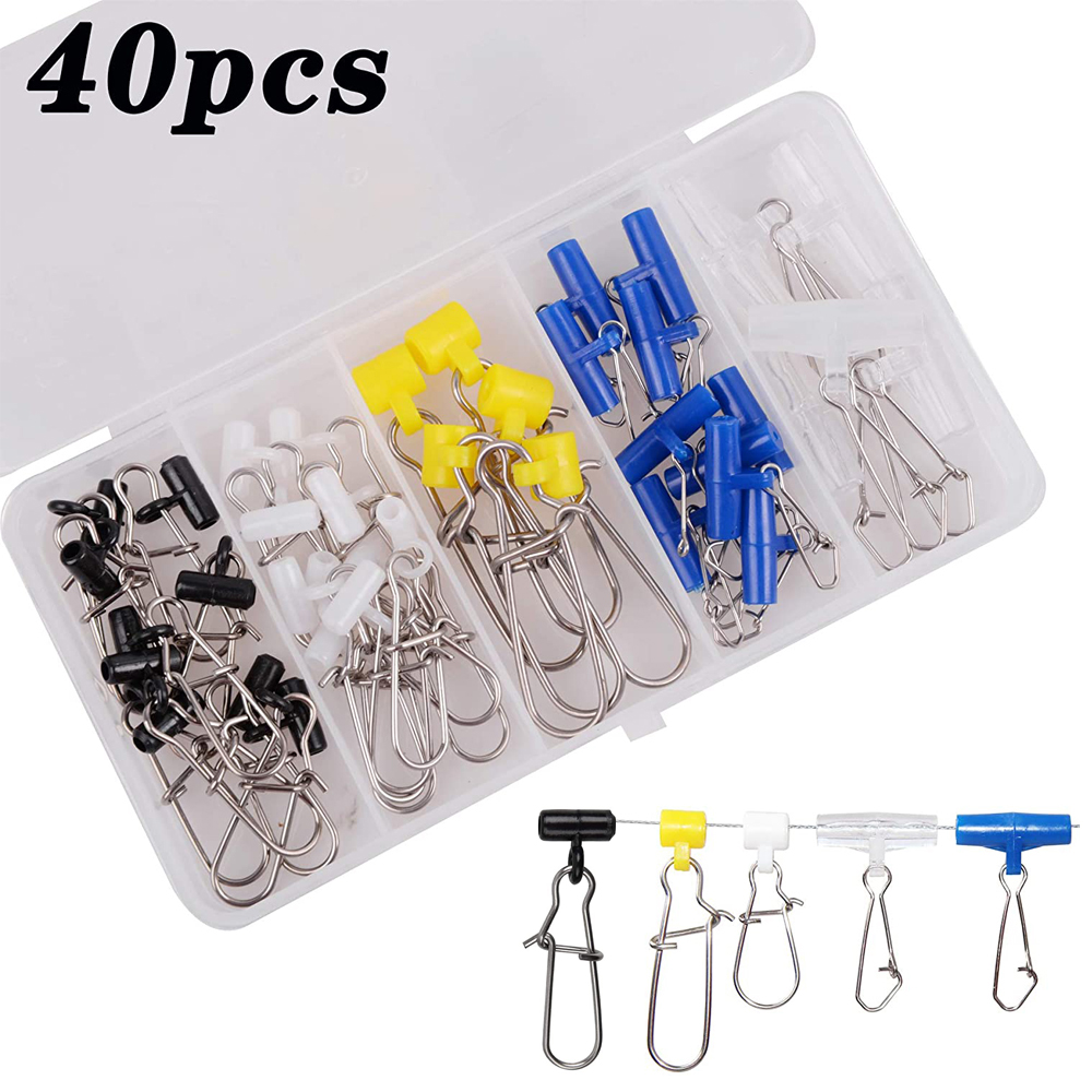 Baitcasting Reel - 40Pcs Fishing line Sinker Slide with