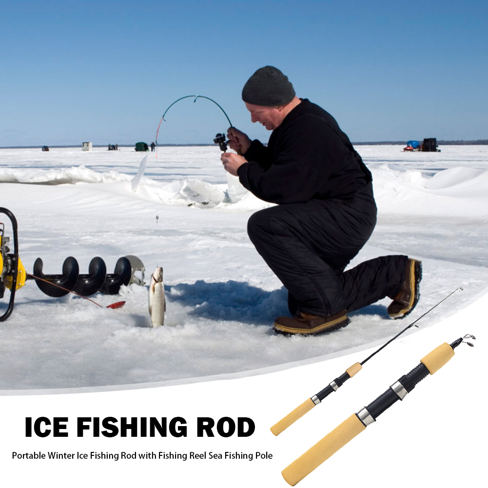 Ice Fishing Rod Portable Spinn - đánh giá và giá Ice Fishing Reel