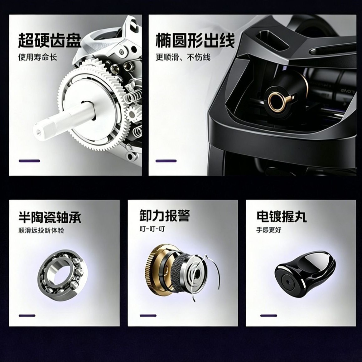 C1 Baitcasting Reel 3 Brake Sy - đánh giá và giá Ice Fishing Reel