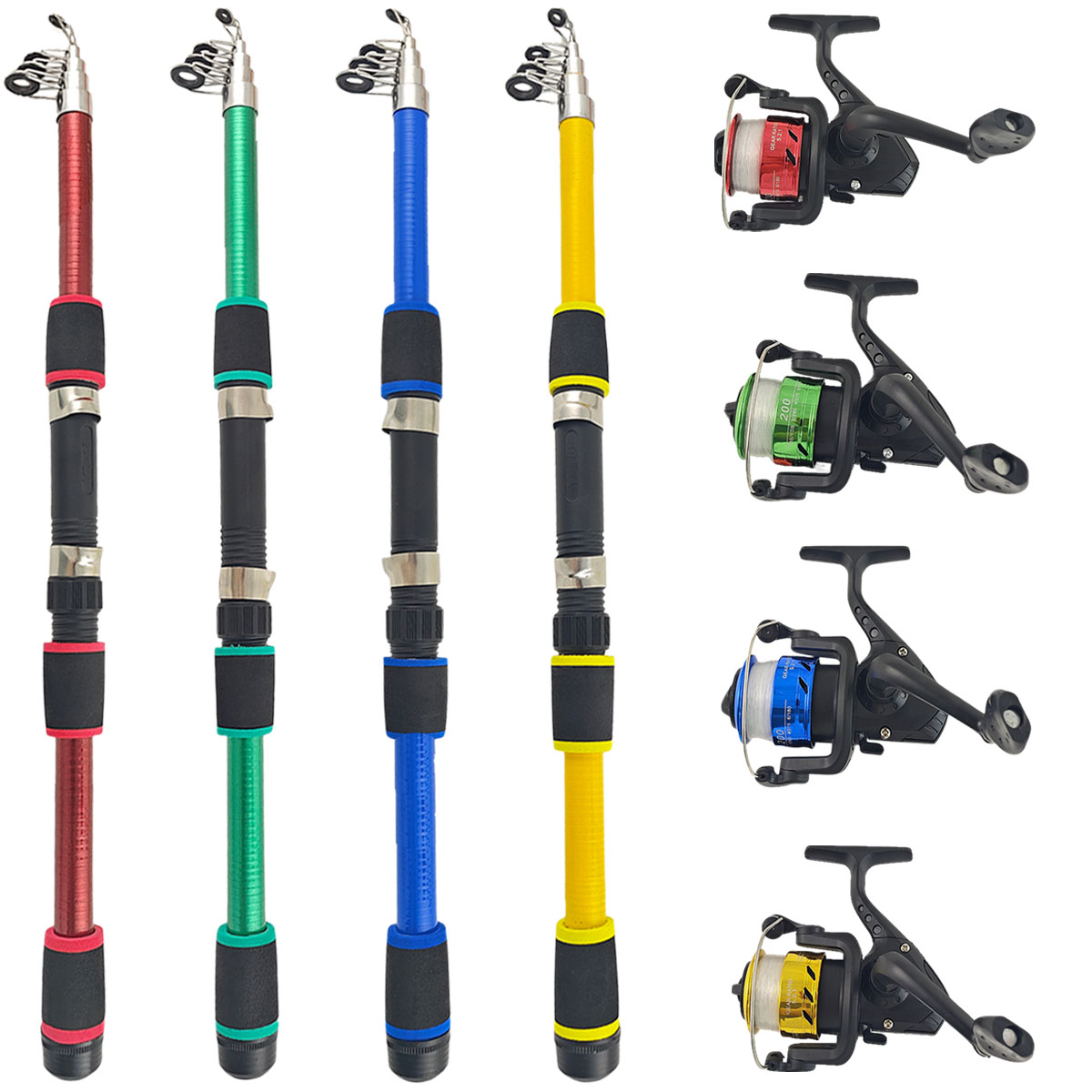 Mini Telescopic Sea Fishing Ro - đánh giá và giá Reel Bag