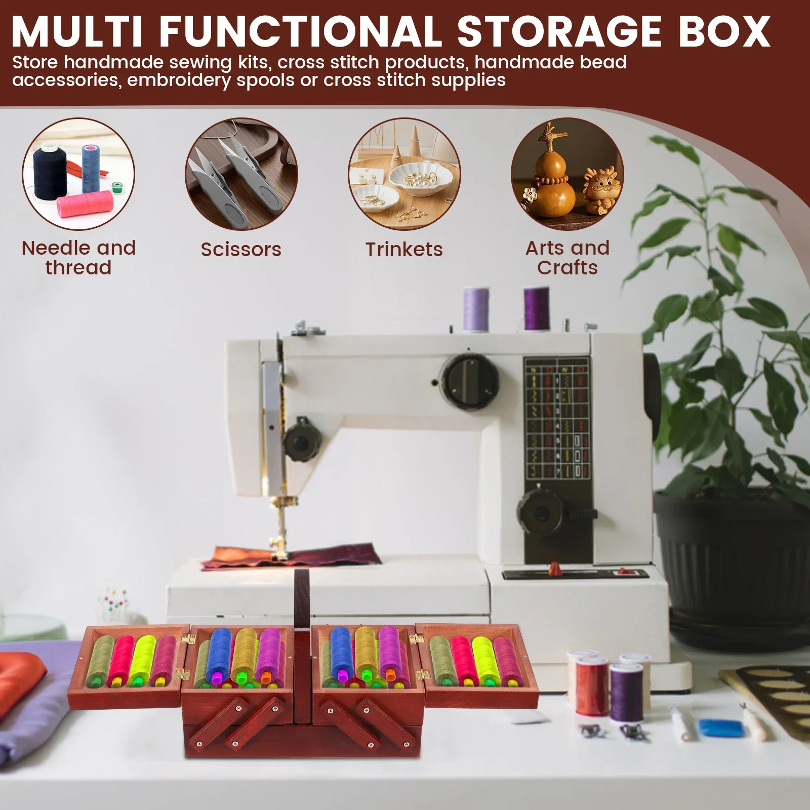 Expandable Sewing Thread Box W - đánh giá và giá Reel Case