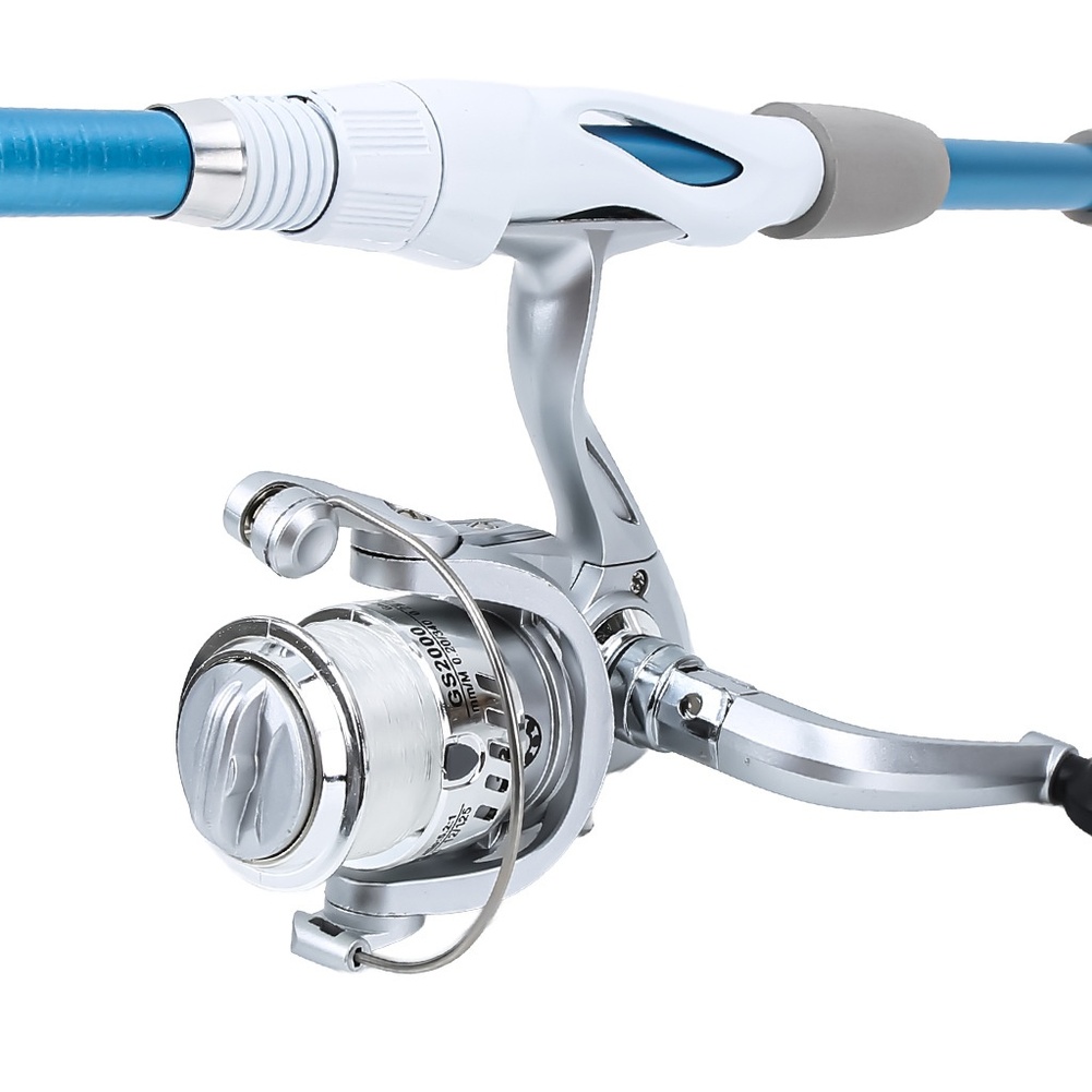Blue White 1.8M Fishing Rod Re - đánh giá và giá Reel Bag